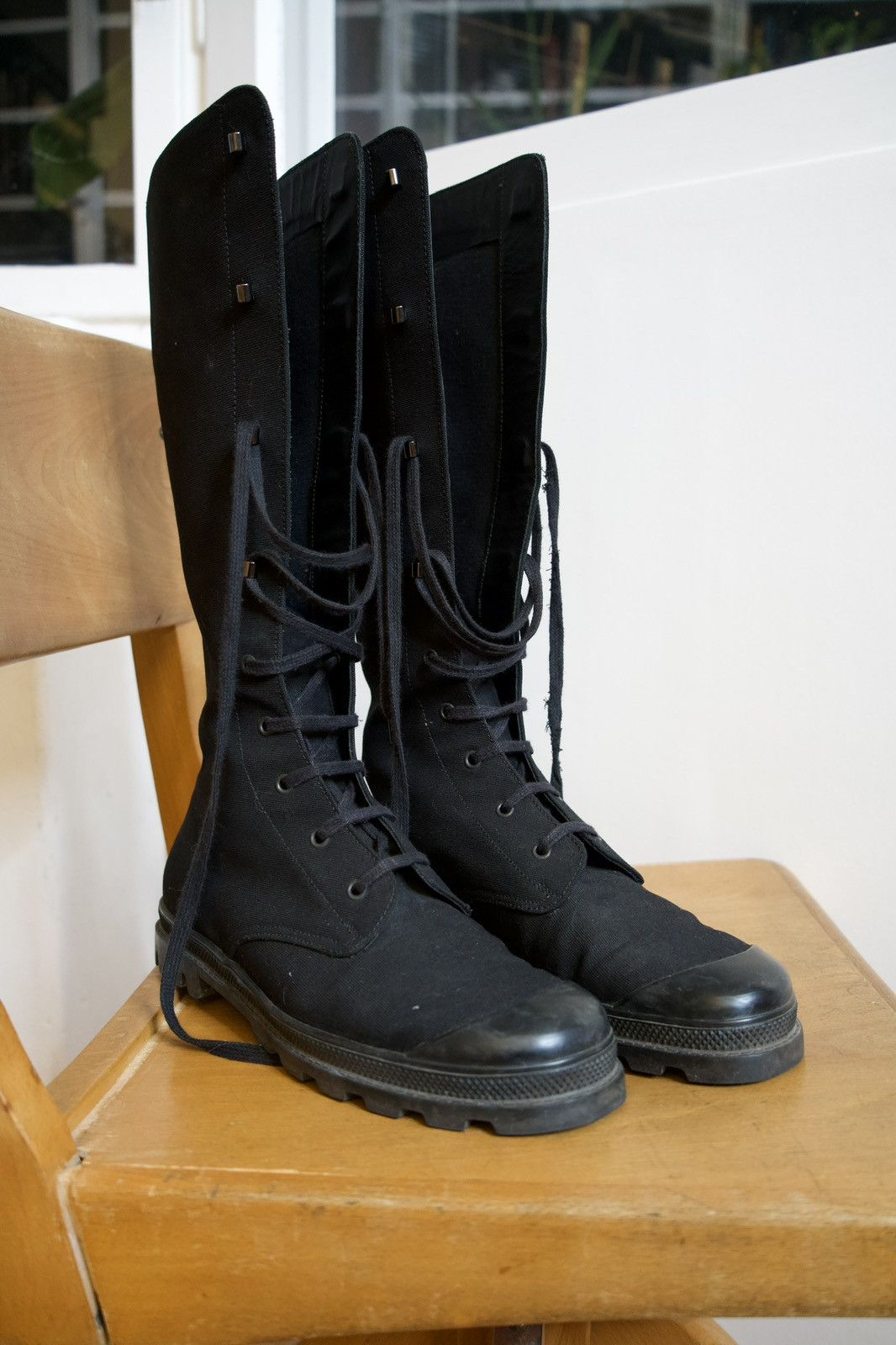 helmut lang platform boots