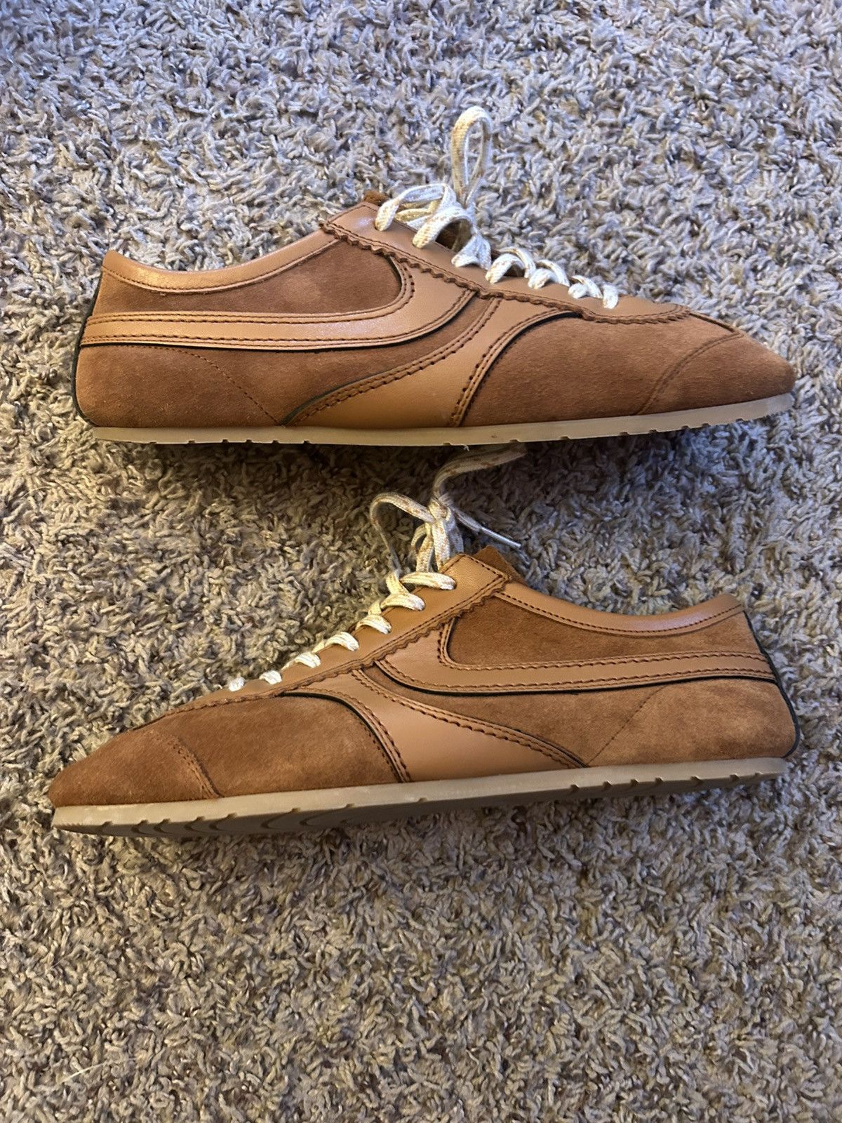 Dries Van Noten Low Profile Sneaker Brown Suede