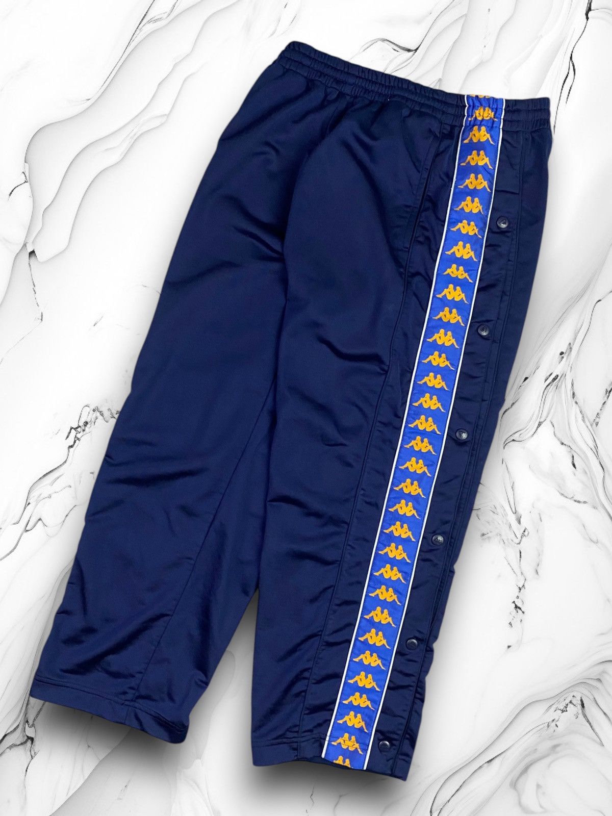 Kappa Vintage Kappa Lampas Track Pants Sweatpants Y2K Drill baggy Size US 31 - 1 Thumbnail