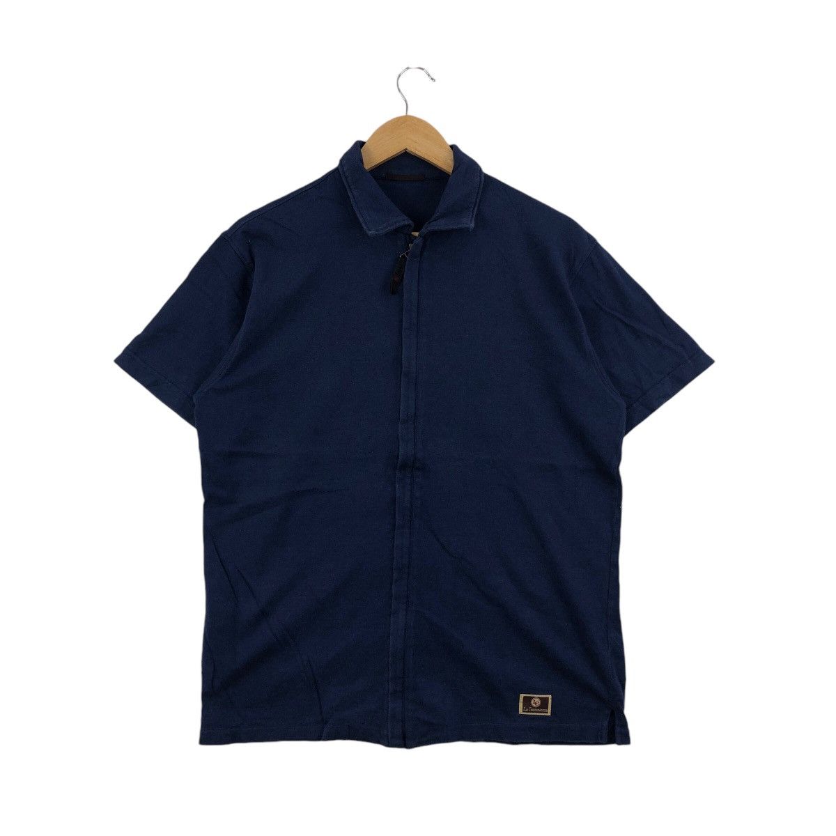 Vintage Vintage 90s LA CONTENTEZZA Polos Full Zipper Casual Style Size US M / EU 48-50 / 2 - 1 Thumbnail