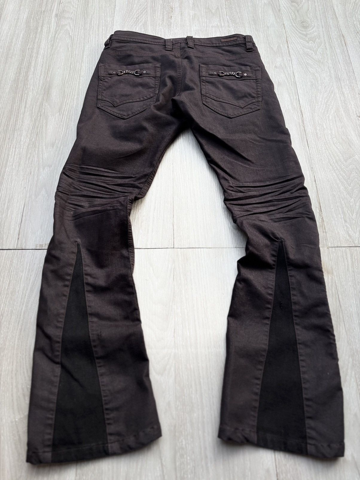 Nicole Club NICOLE CLUB FOR MEN lace-up flare jeans Size US 27 - 3 Thumbnail