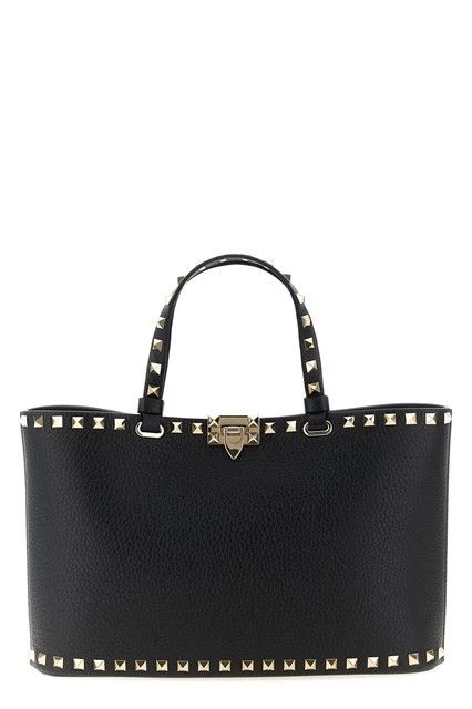 Valentino VALENTINO Rockstud Small Black Top Handle Bag Size ONE SIZE - 1 Thumbnail