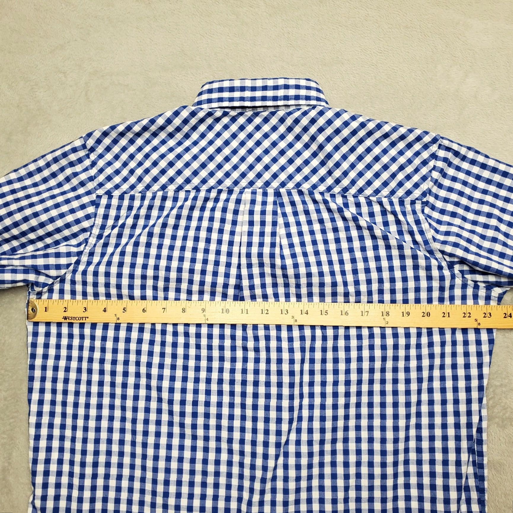 Vintage VINTAGE Backpacker Shirt Mens Medium Blue Check Bloktoberfest Block 15 Beer Brewery Shirt Mens Blue Check Block 15 Beer Brewery Size US M / EU 48-50 / 2 - 7 Thumbnail