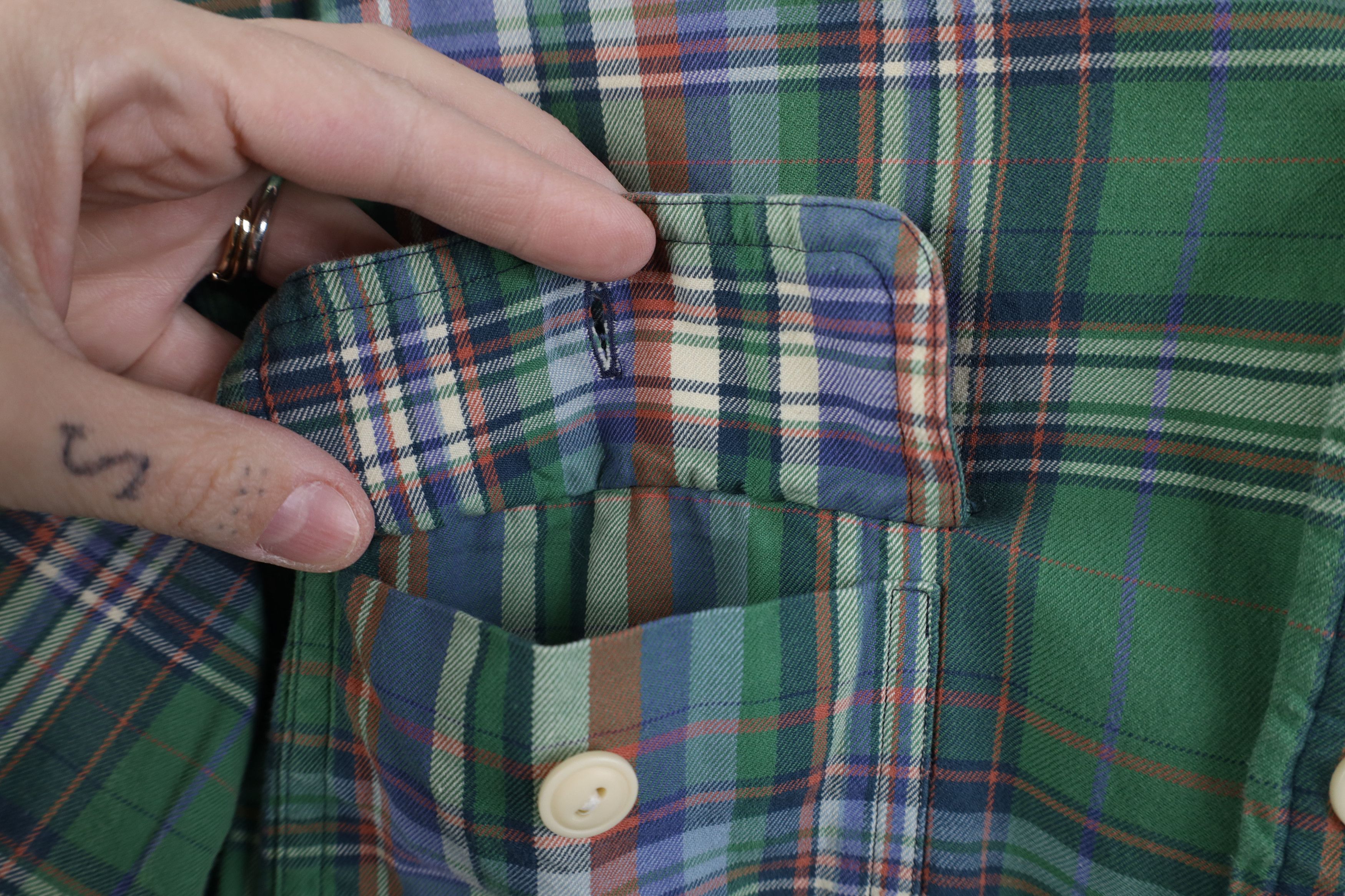 Ralph Lauren Vintage 90s Ralph Lauren Madras Plaid Flannel Button Shirt Size US M / EU 48-50 / 2 - 5 Thumbnail