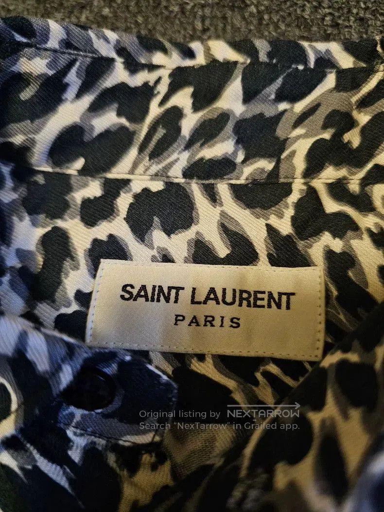 Saint Laurent Paris Saint Laurent Leopard Print Button. Size US M / EU 48-50 / 2 - 3 Thumbnail