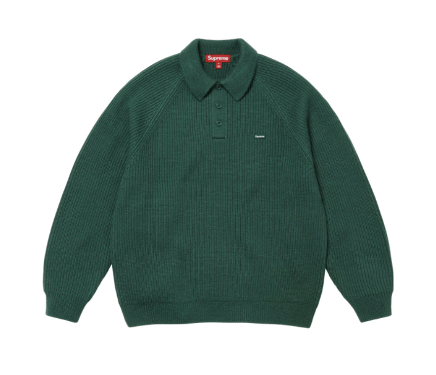Hypebeast Streetwear Supreme Supreme Small Box Polo Sweater Green M Grailed