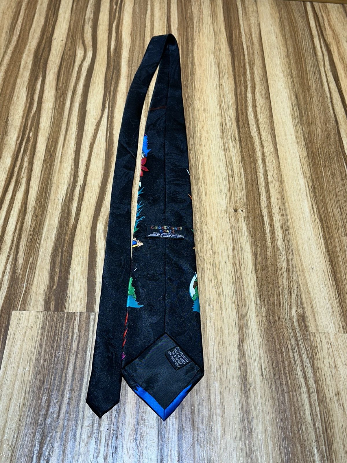 Warner Bros 1993 looney toons Cartoon Taz the Jungle Devil Necktie Size ONE SIZE - 4 Thumbnail