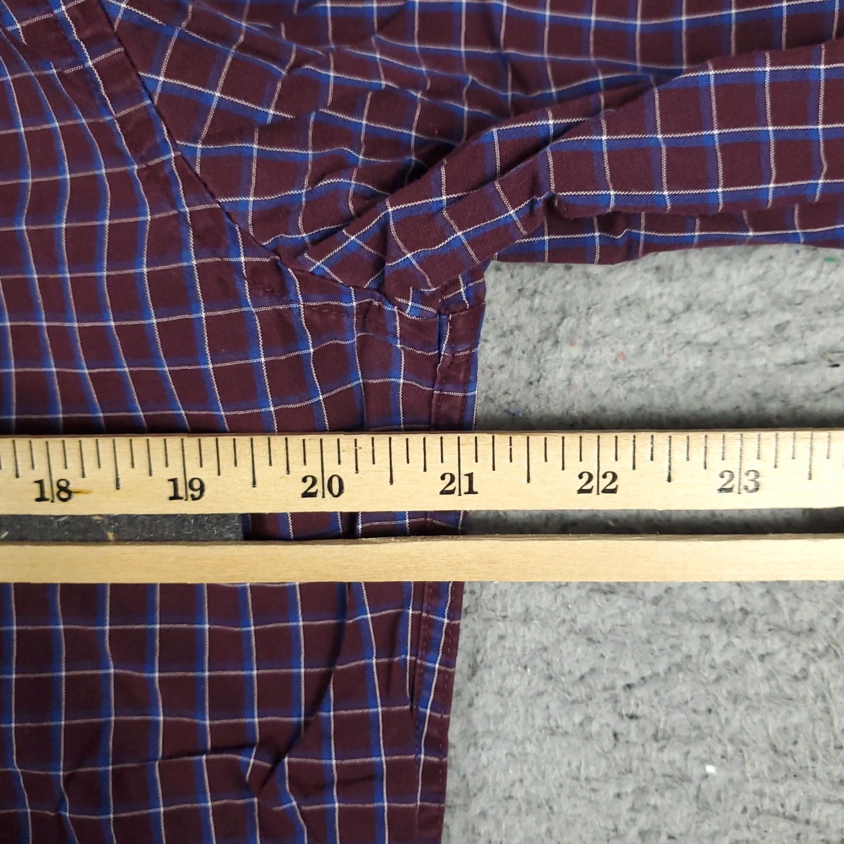 Nautica Nautica Button-Up Shirt Mens Size Medium Purple Plaid Long Sleeve Casual Size US M / EU 48-50 / 2 - 5 Thumbnail