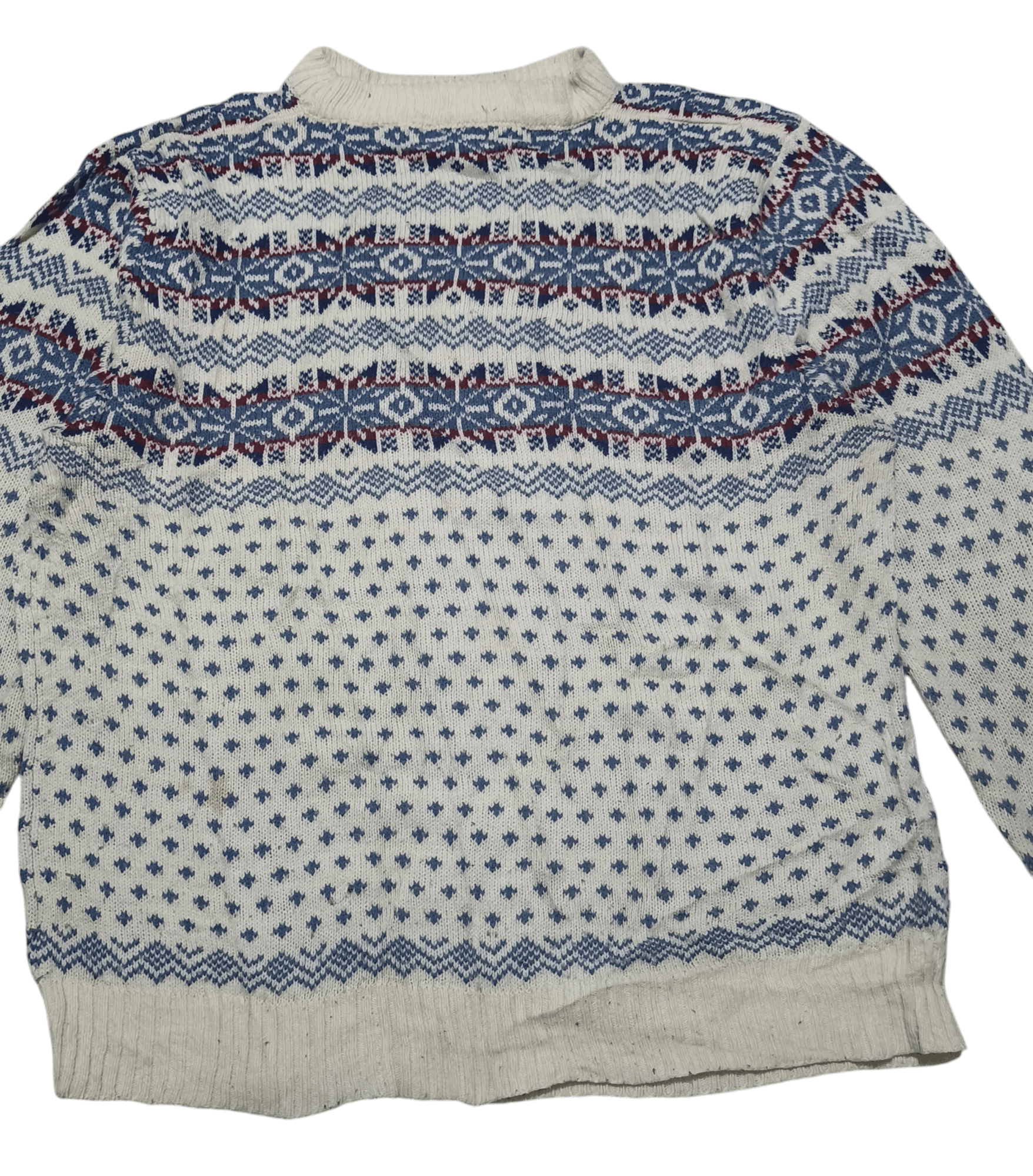 Other Vintage 80s ASTOR ONE Ethnic Striped Motifs Knit Sweater Size US XL / EU 56 / 4 - 4 Thumbnail