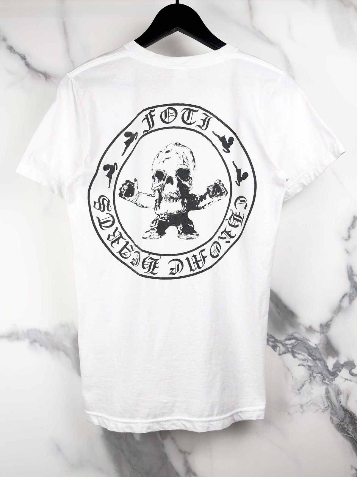 Chrome Hearts Chrome Hearts Vintage Foti Skull Skeleton Tshirt White Size US S / EU 44-46 / 1 - 1 Thumbnail