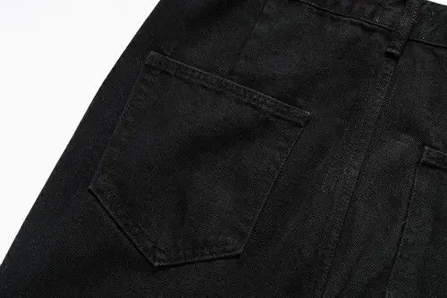 VIBE Chunky Black Stacked Denim Jeans Size US 32 / EU 48 - 8 Thumbnail