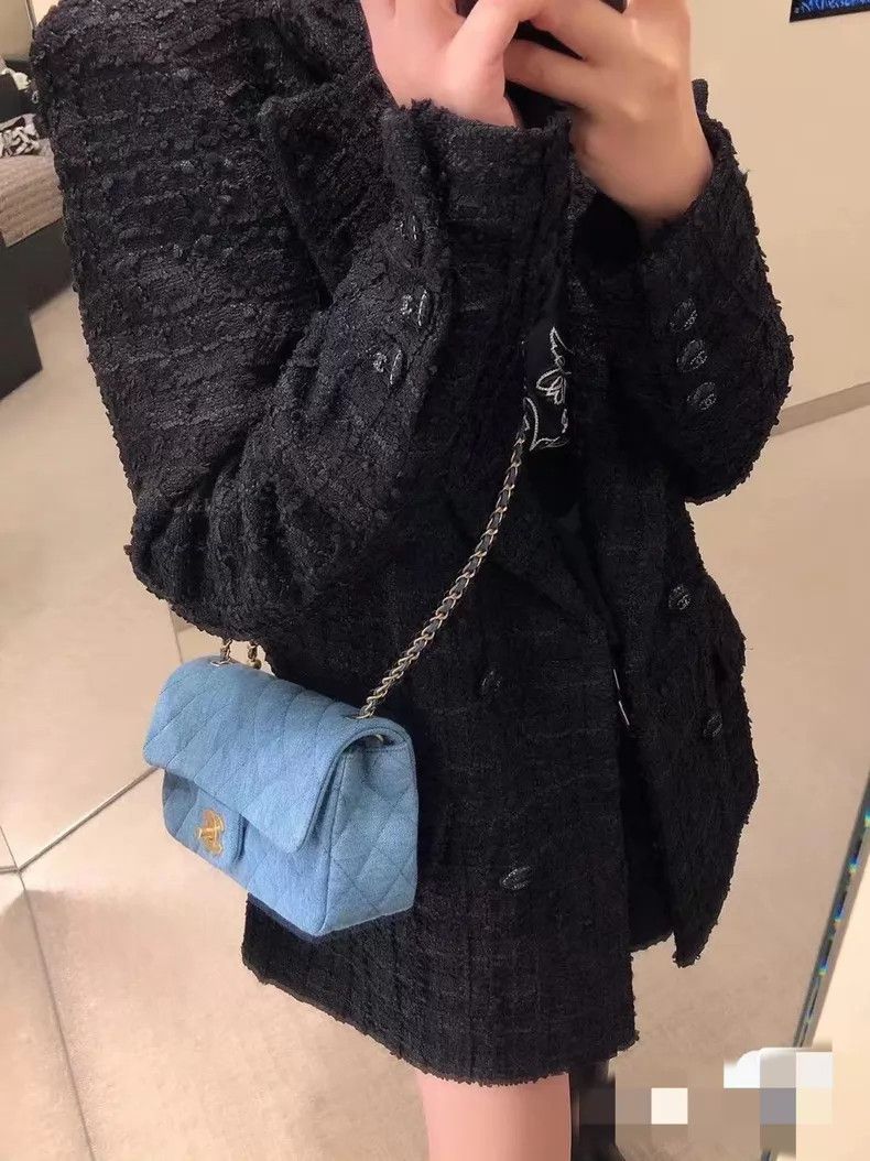 Chanel Chanel Black tweed coat Size XXS / US 00 / IT 34 - 9 Thumbnail