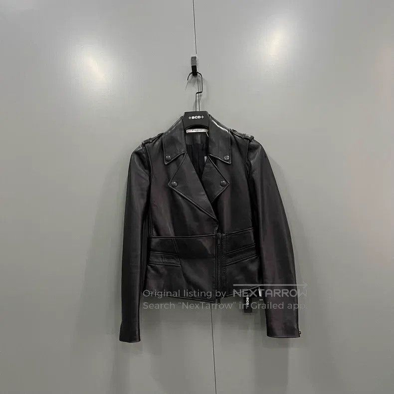 Givenchy Givenchy Size36 Black biker leather jacket Size US M / EU 48-50 / 2 - 1 Thumbnail