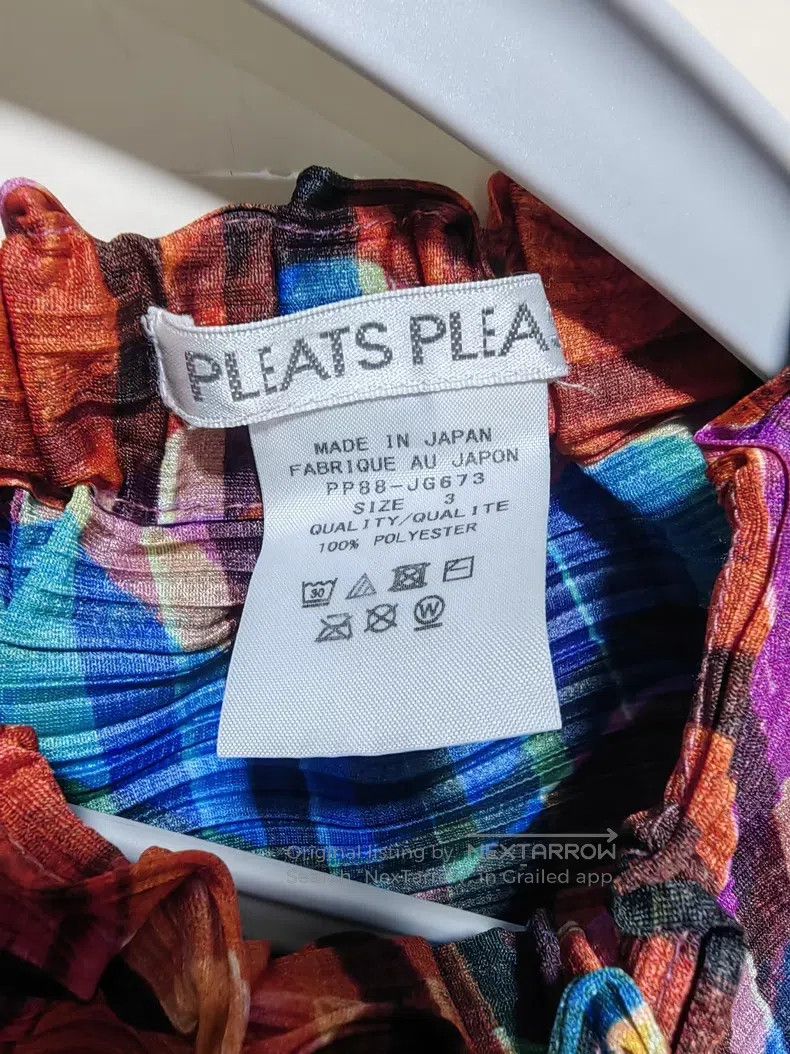 Issey Miyake Issey Miyake Rainbow Spring Asymmetrical Hem Top Size L / US 10 / IT 46 - 4 Thumbnail