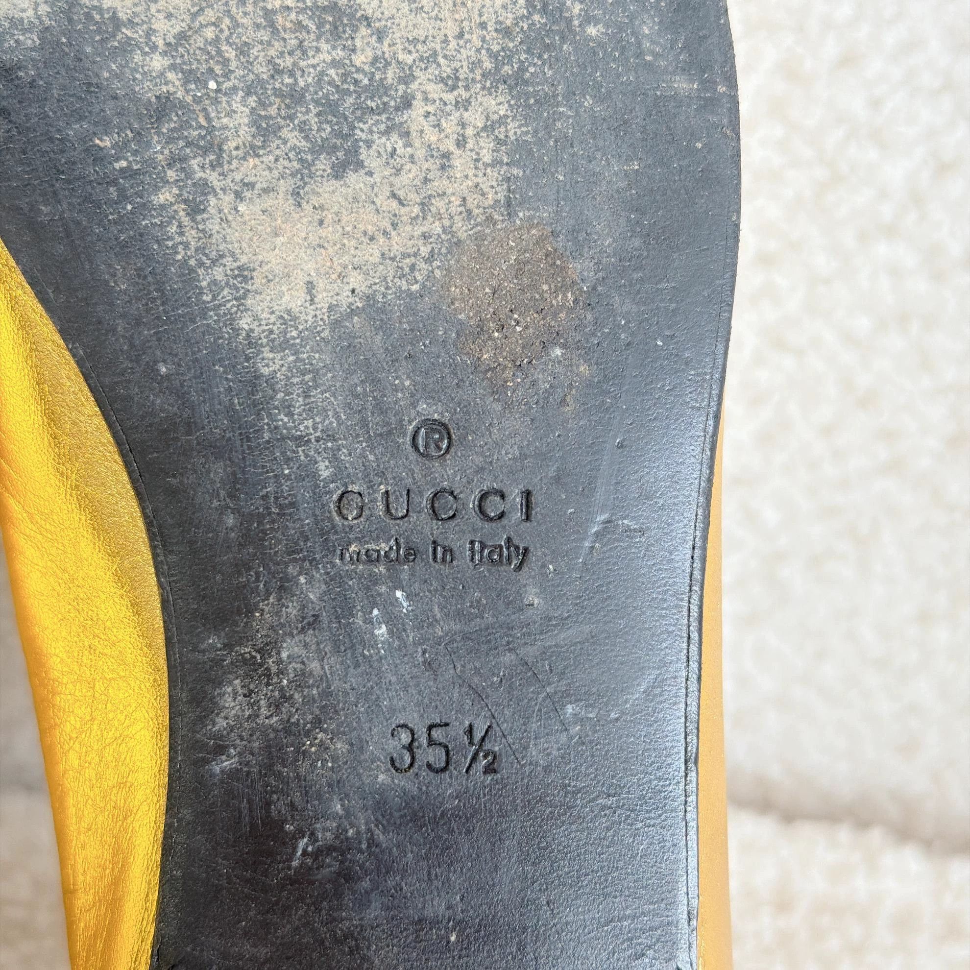 Gucci Gucci Gold Horsebit Casual Sneaker 35.5 Size US 5 / IT 35 - 7 Thumbnail