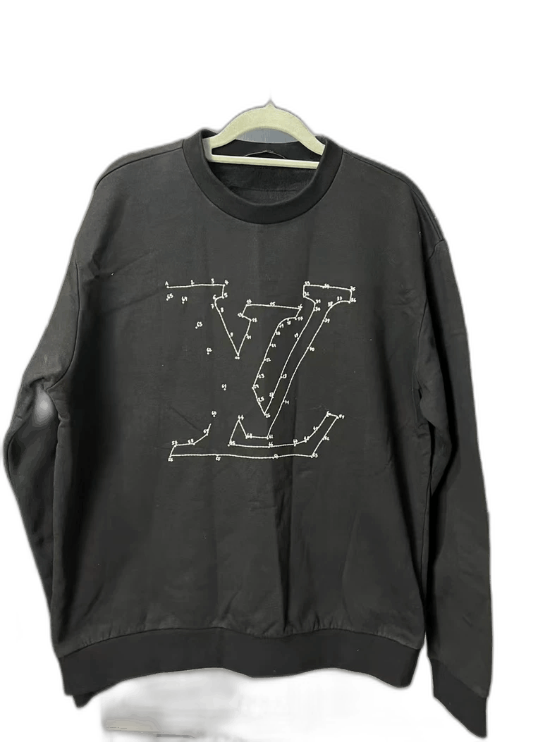 Louis Vuitton LV Black Sweatshirt with Star Details Size US L / EU 52-54 / 3 - 1 Thumbnail