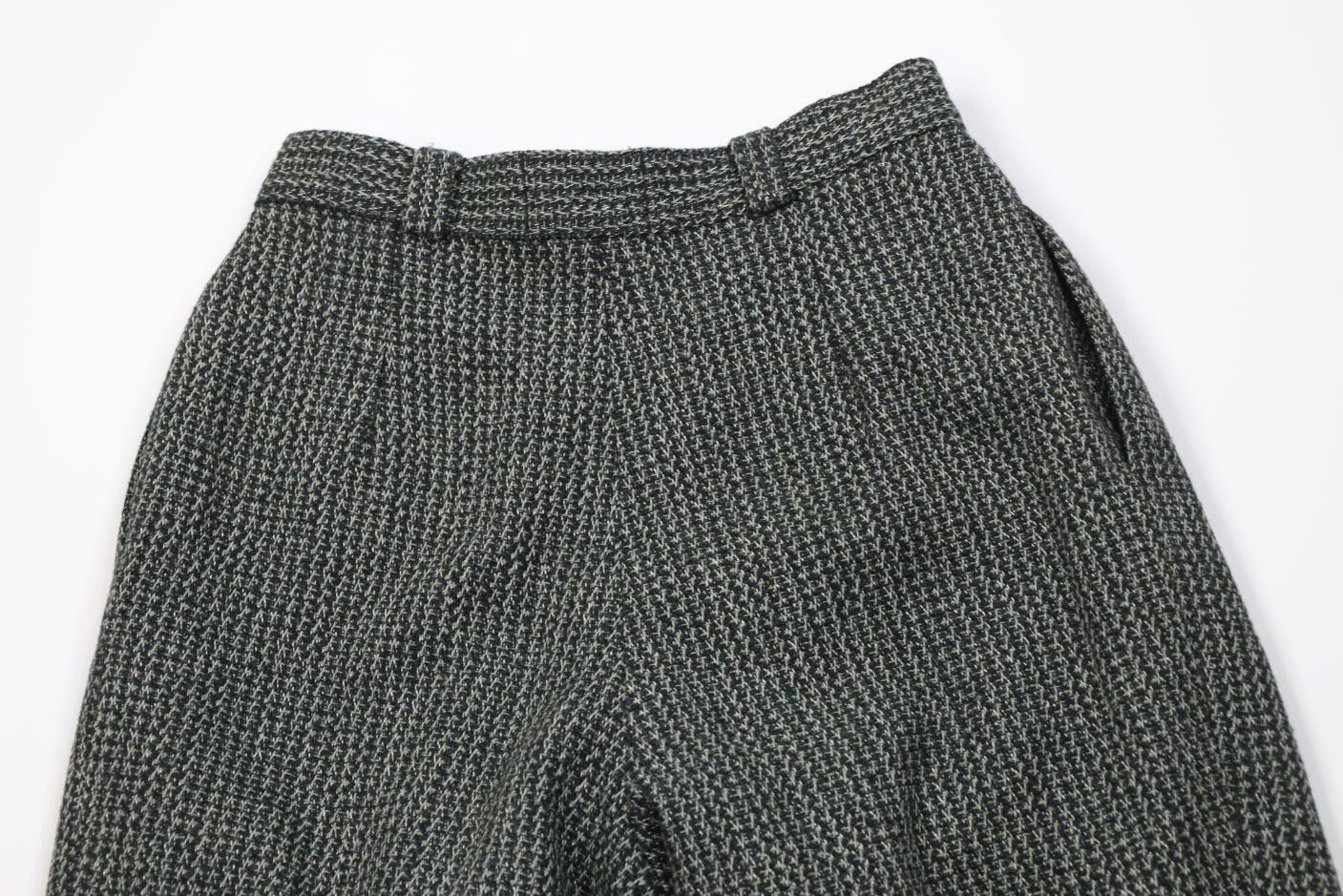 Vintage Vintage 90s Streetwear Knit High Waisted Chino Pants Green Size 27" / US 4 / IT 40 - 10 Thumbnail