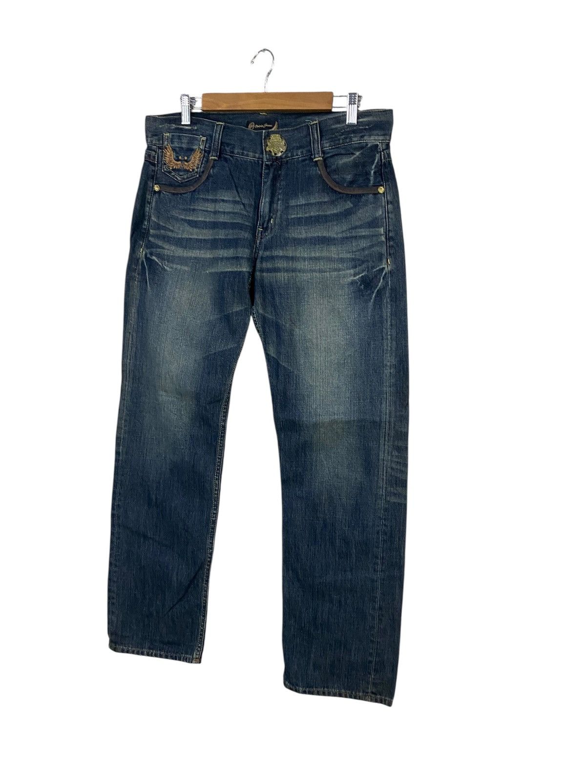 Seditionaries Oririn jeans japanase brand emboidery denim Size US 34 / EU 50 - 2 Thumbnail