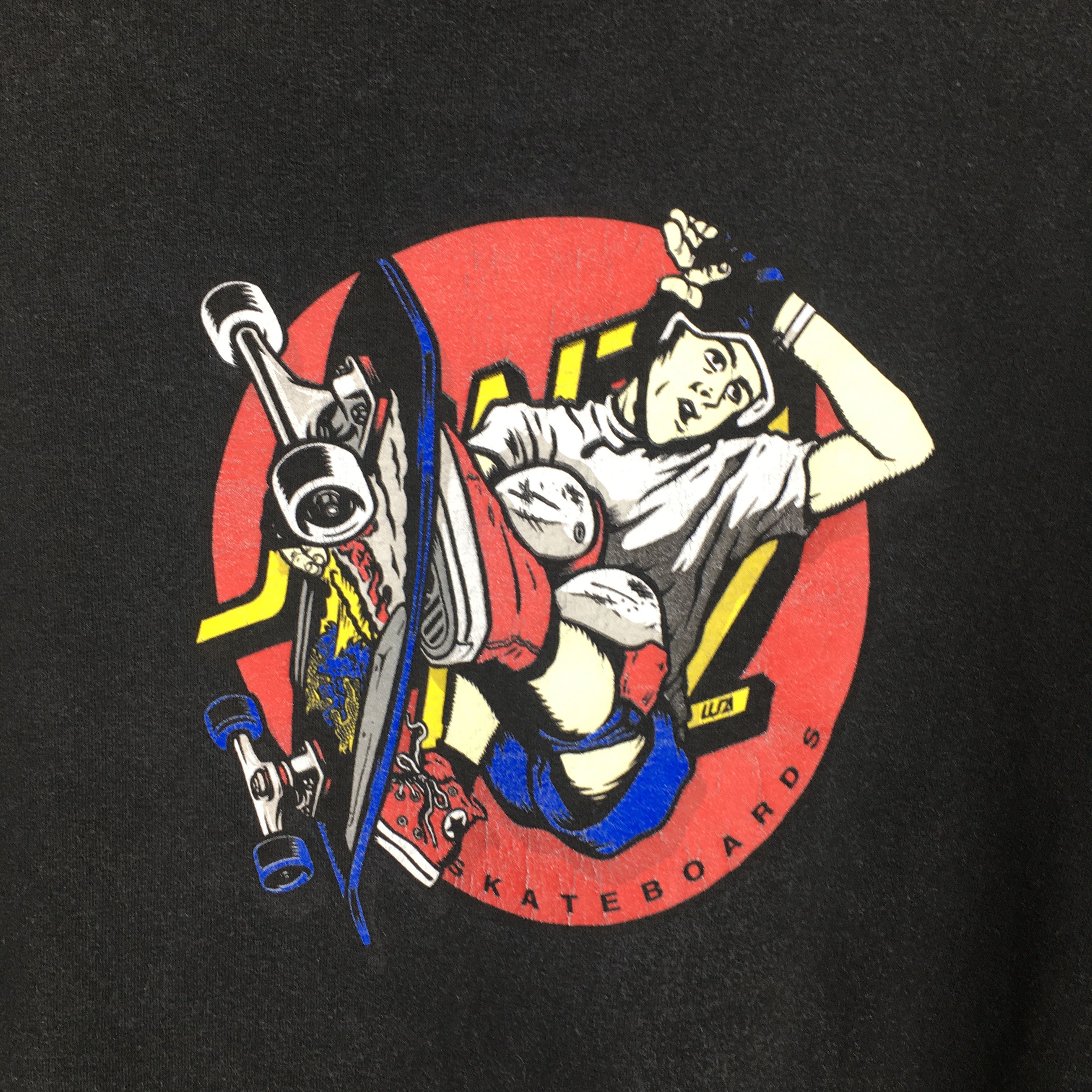 Santa Cruz Skateboards × Vintage Vintage 90's Skate Cruz Skateboards Black T shirt Medium Size US M / EU 48-50 / 2 - 2 Thumbnail