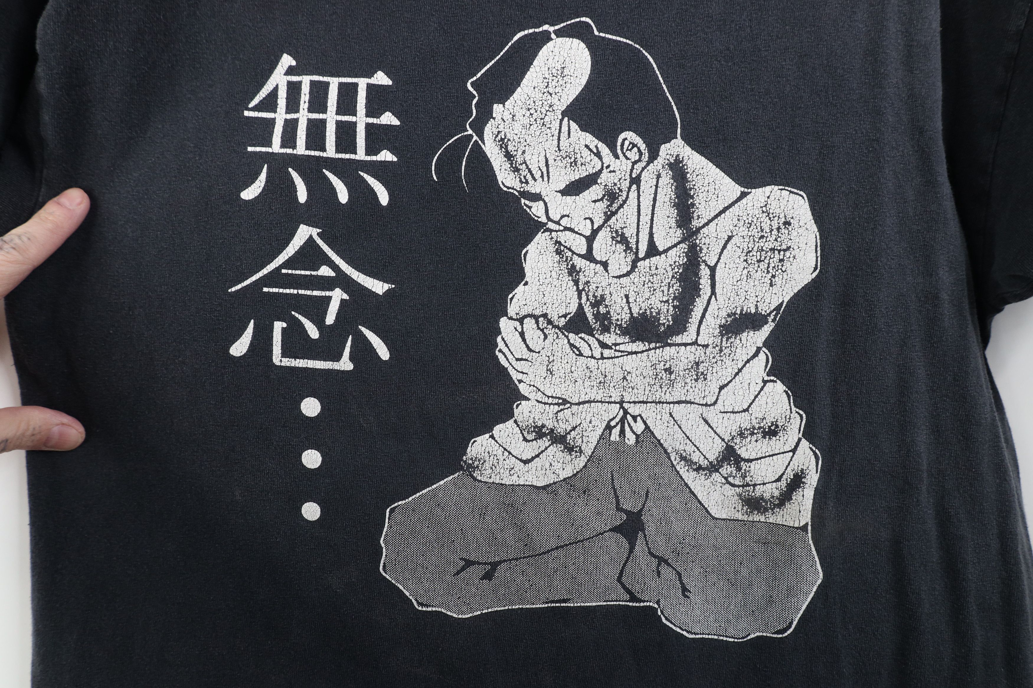 Vintage Vintage Thrashed No Thoughts Chinese Sensei T-Shirt Black Size US M / EU 48-50 / 2 - 4 Thumbnail