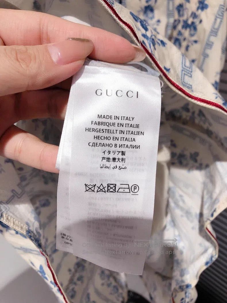Gucci Gucci Blue rose bud letter print dress Size XS / US 0-2 / IT 36-38 - 7 Thumbnail