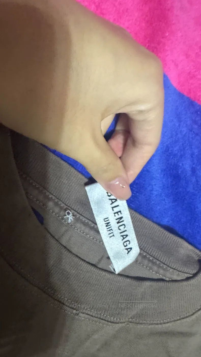 Balenciaga Balenciaga Ripped Logo Printed Short Sleeve T-Shirt Size US XS / EU 42 / 0 - 2 Thumbnail