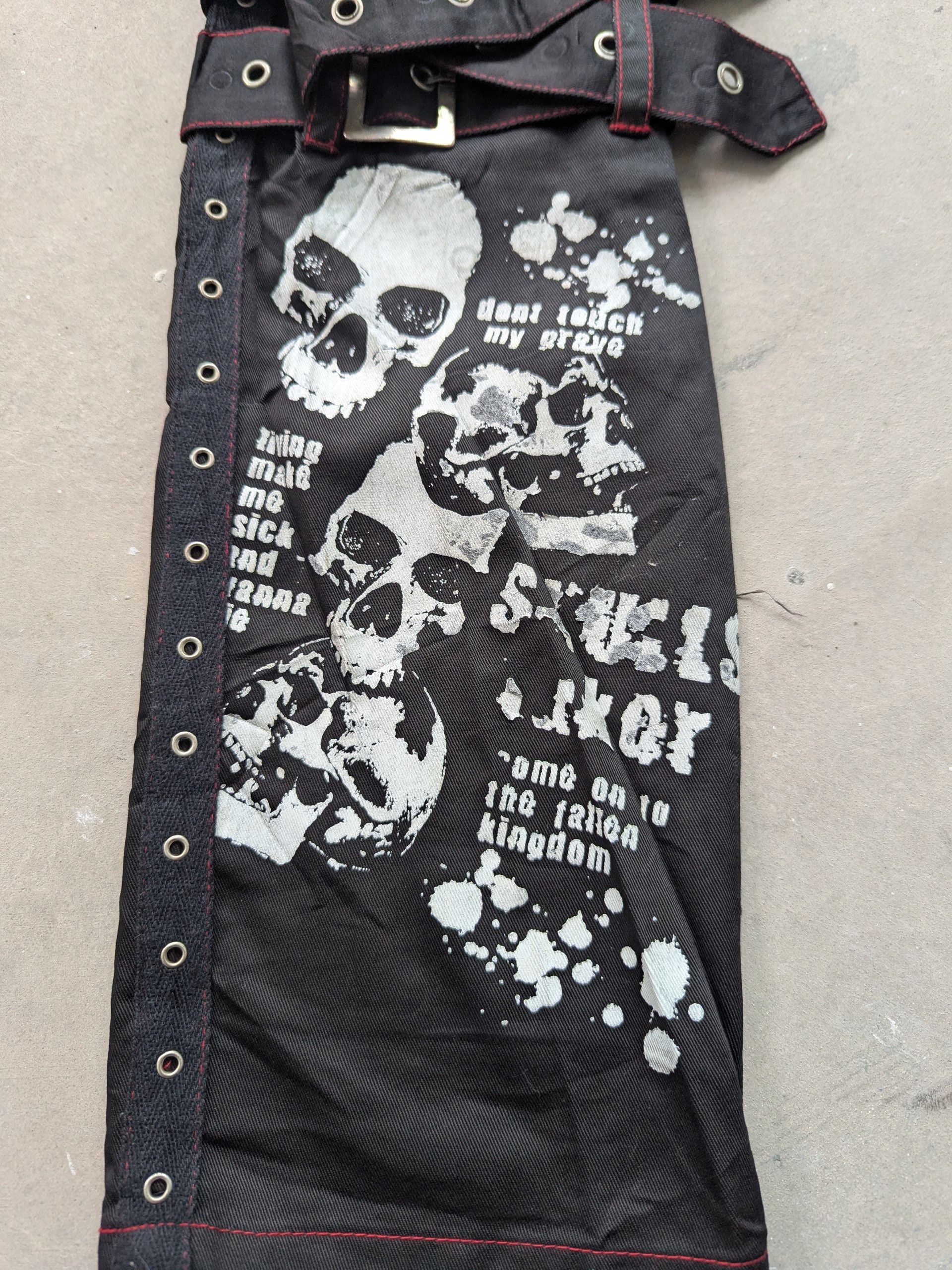 14th Addiction × Seditionaries Vintage Bondage Pants Gothic Lolita Punk LGB If Six Was nine Size 29" - 4 Thumbnail