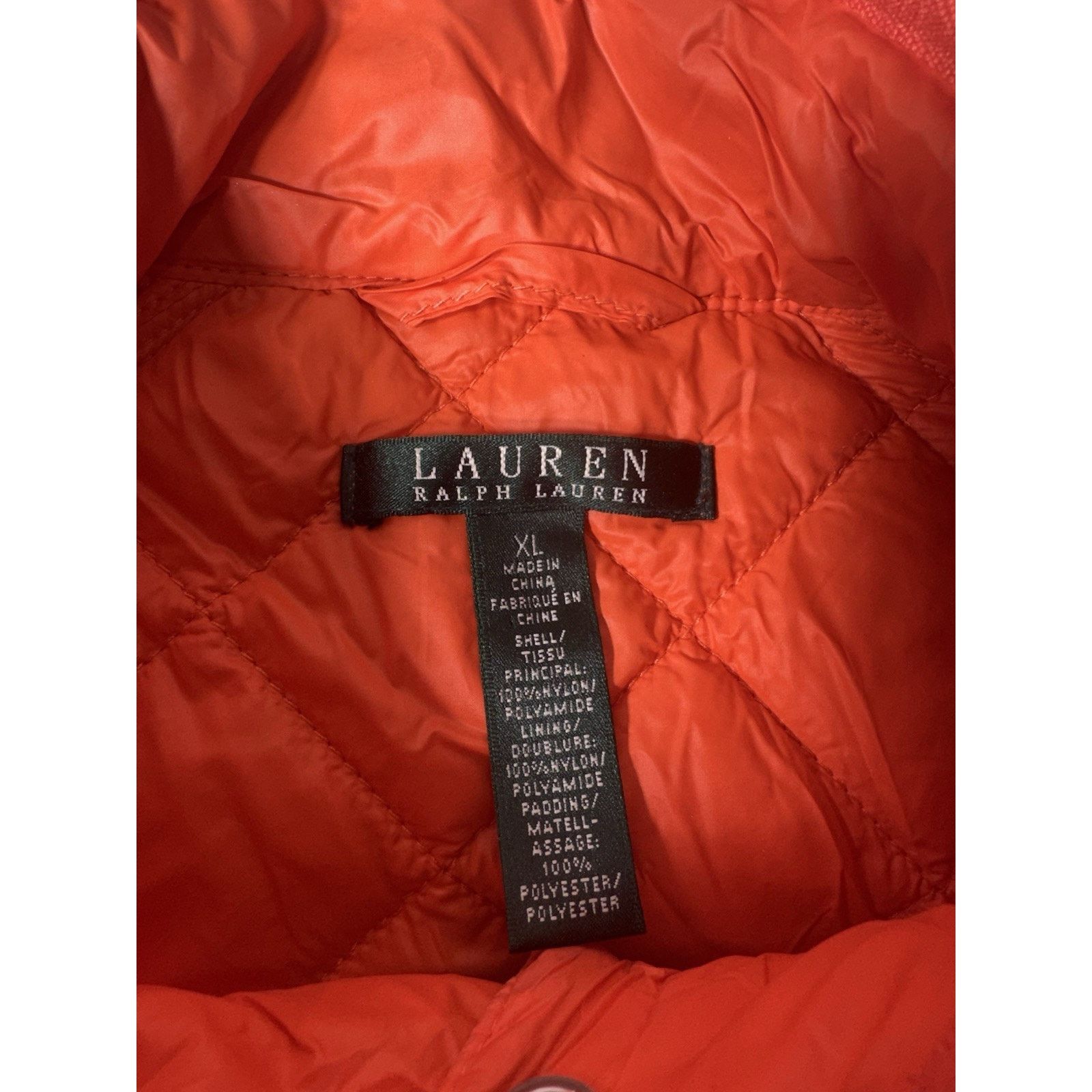 Lauren Ralph Lauren Lauren Ralph Lauren Quilted Barn Vest Orange Women XL Puffer Size XL / US 12-14 / IT 48-50 - 6 Thumbnail