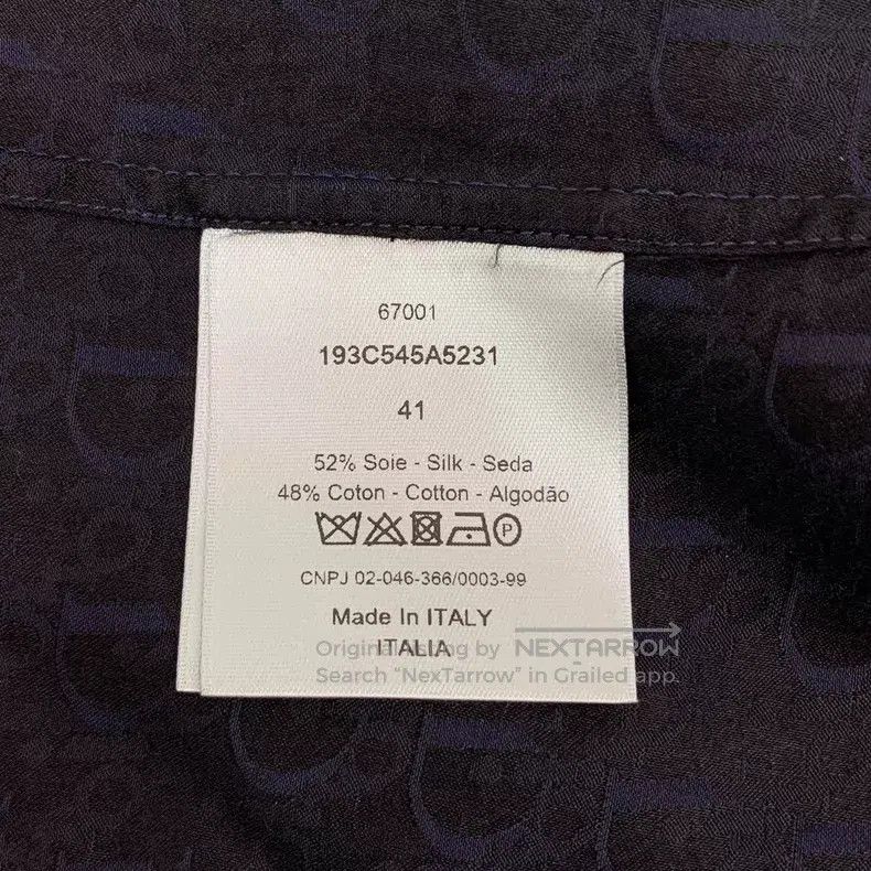 Dior Dior Size 41 Dark blue logo old flower full print mulberry Size US XXS / EU 40 - 7 Thumbnail