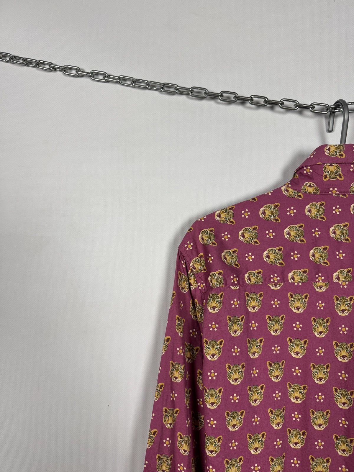 Other Blueberry London Long Sleeve Shirt Leopard Head Printed Sz L Size US L / EU 52-54 / 3 - 10 Thumbnail