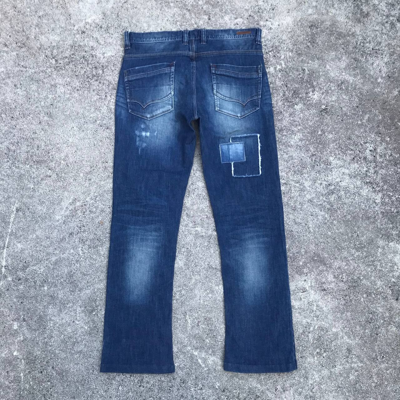 Japanese Brand FLARED NCFM Japan patched distressed tornado mart style Size US 31 - 12 Thumbnail