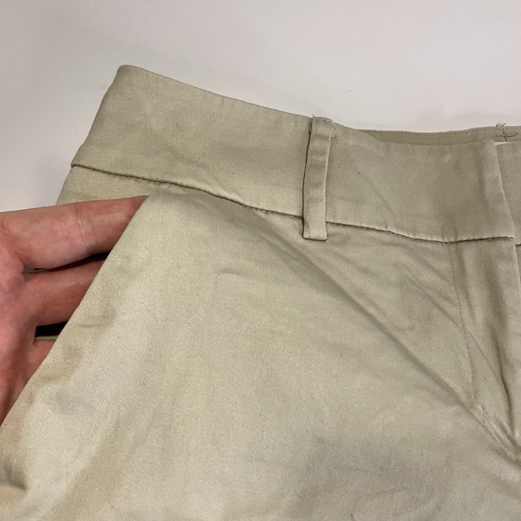 Sea New York VINTAGE None Women's Shorts Chino Flat Front Khaki Spring Summer Casual 30in Beige Size 26" / US 2 / IT 38 - 4 Thumbnail