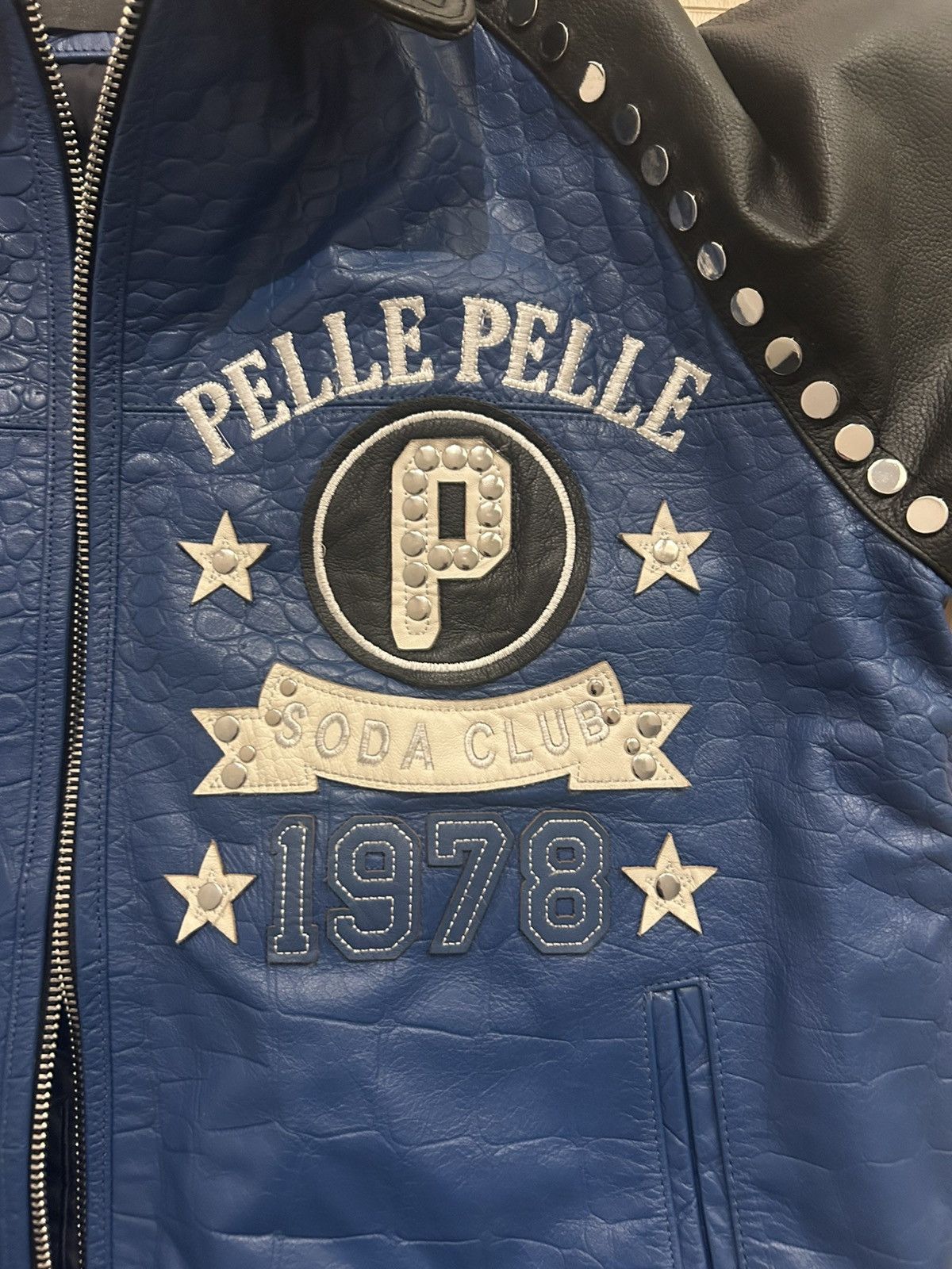 Pelle Pelle Pelle Pelle Blue Soda Club Leather Jacket Size US L / EU 52-54 / 3 - 2 Thumbnail