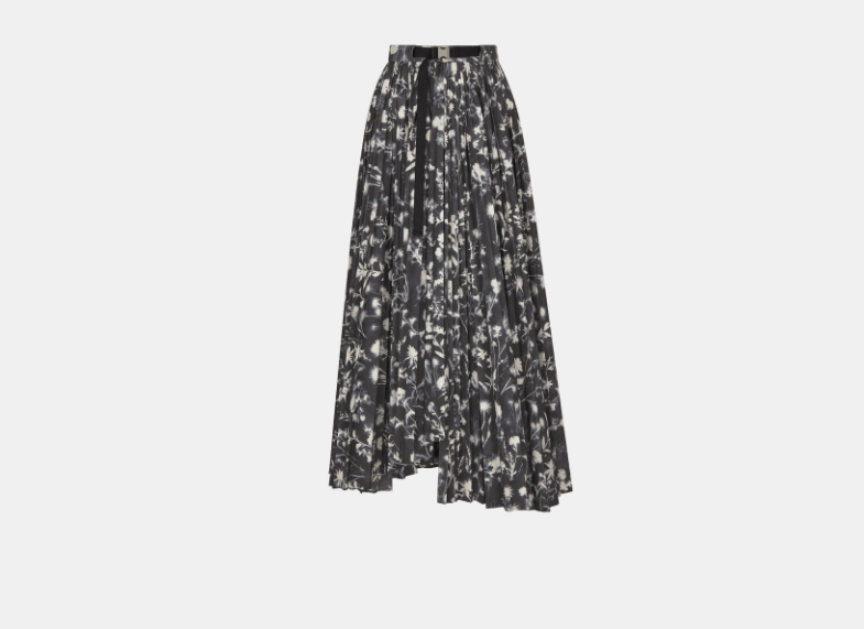 Dior o1w1db11225 427J63 Midi Skirt in Black Size 26" / US 2 / IT 38 - 1 Thumbnail