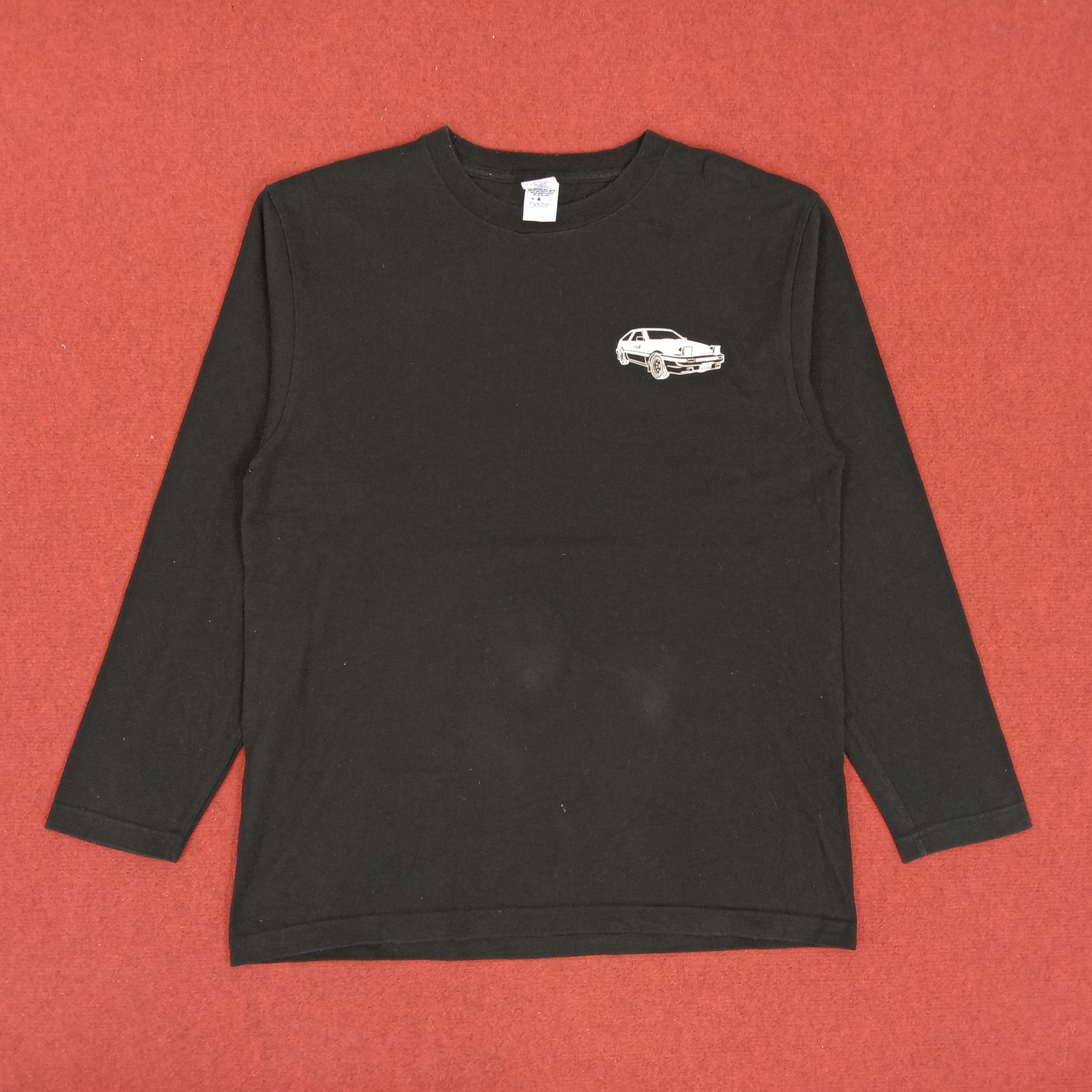 image of Movie x Racing Initial D X Animax Japanese Anime Cartoon Cars Racing Tshirt in Black (Size Large)