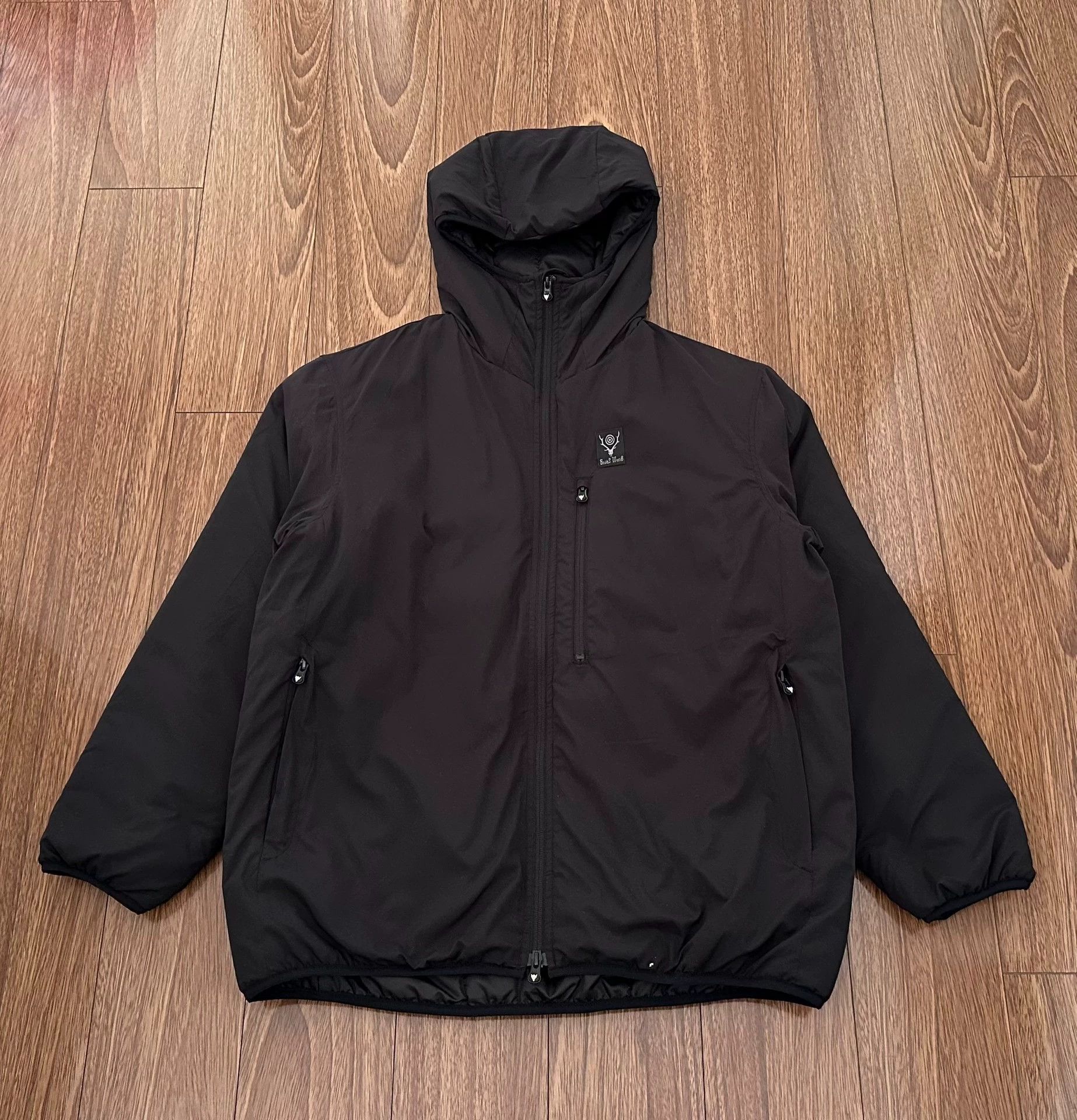 South2 West8 South2 West8 Black Outdoor Hooded Insulated Jacket M 99 Size US M / EU 48-50 / 2 - 1 Thumbnail