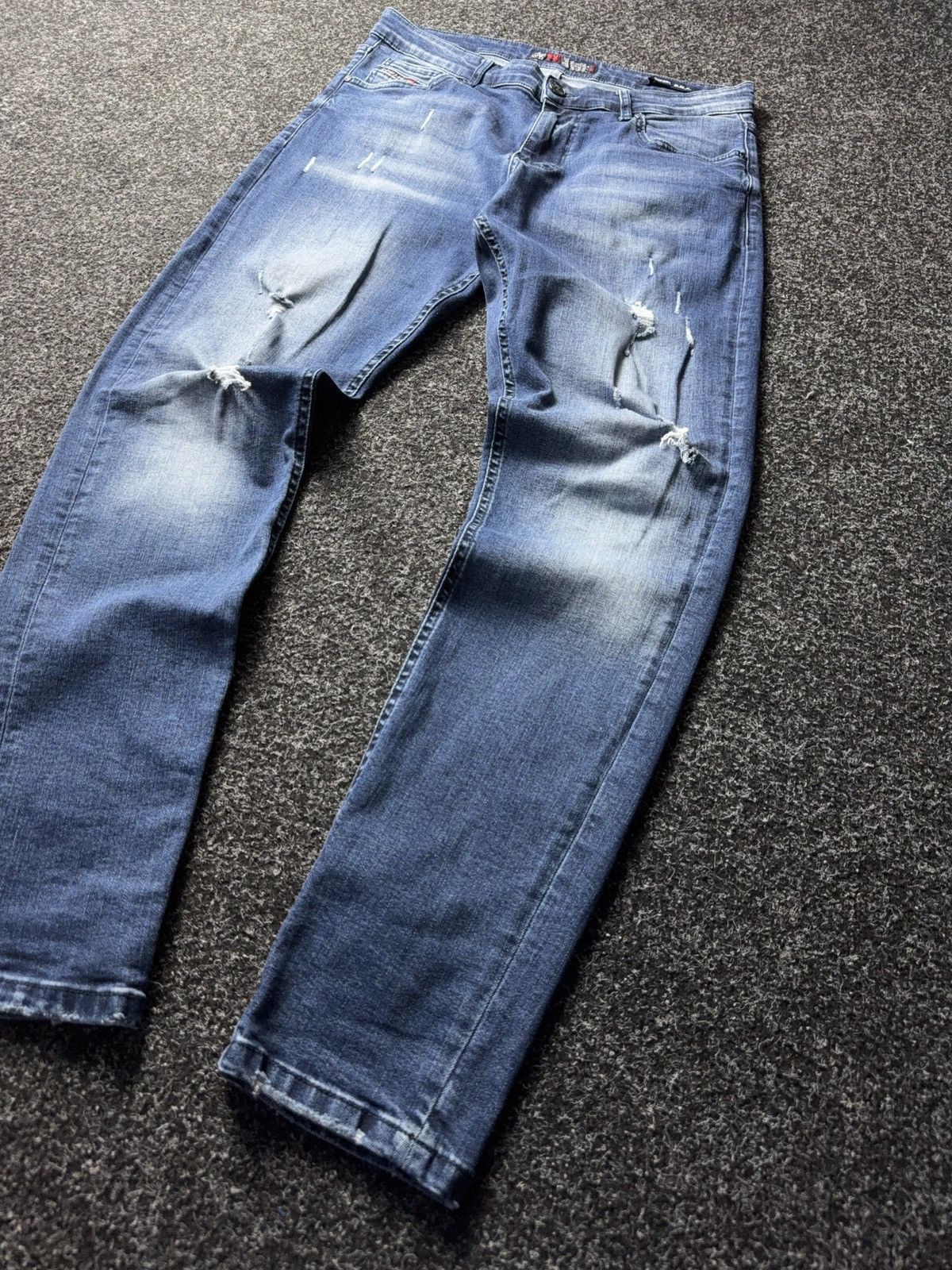 Diesel Luxury Diesel D.N.A. Distressed Blue Jeans Made in Italy Size US 30 / EU 46 - 3 Thumbnail
