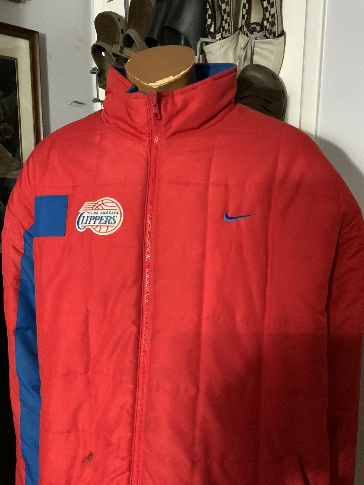 NBA × Nike × Vintage Nike Los Angeles Clippers 2002 Reversible Puffer Jacket Size US XXL / EU 58 / 5 - 18 Thumbnail