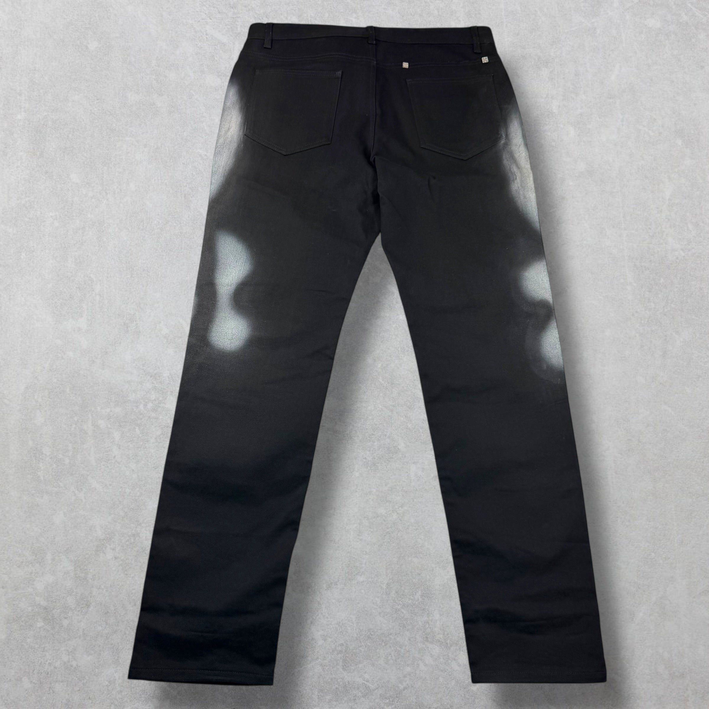 Givenchy Givenchy Chito Graffiti Dog Black Jeans 34 Size US 34 / EU 50 - 4 Thumbnail