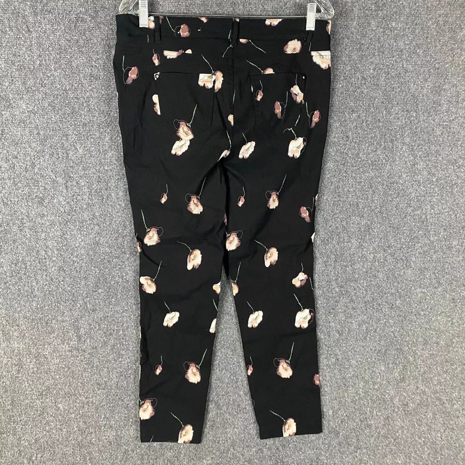 Other Jules Leopold Pants Women's Medium Stretch Floral Black M Size 32" / US 10 / IT 46 - 7 Thumbnail
