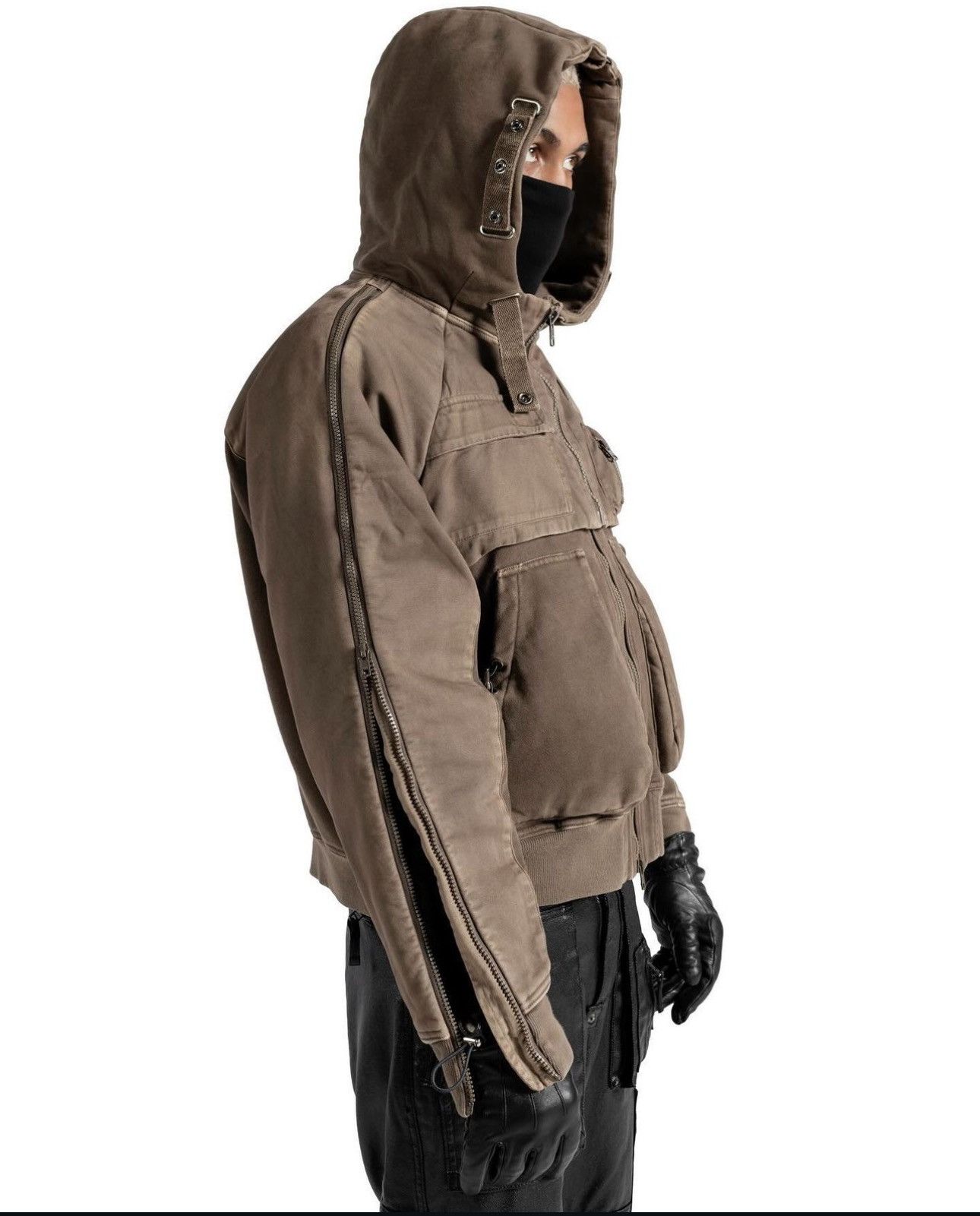 image of Kody Phillips Kp2144 Pilot Hoodie Looking To Trade in Brown, Men's (Size XL)
