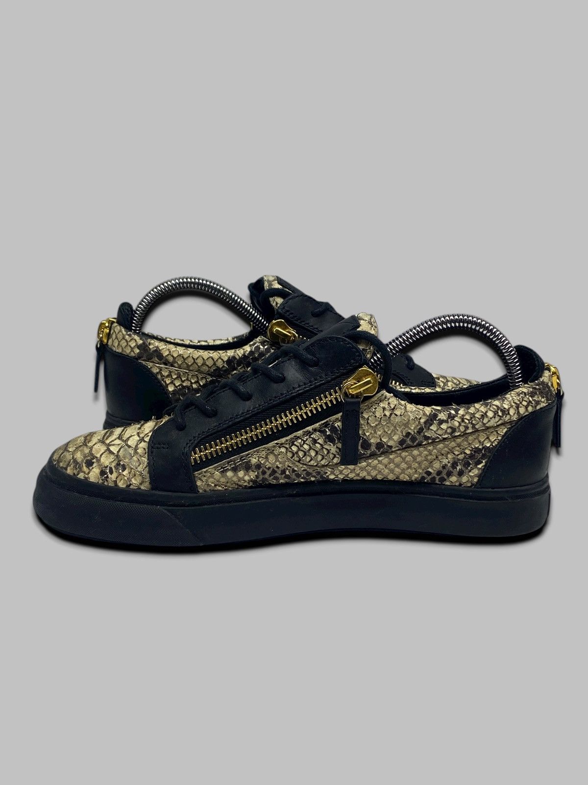 Giuseppe Zanotti Giuseppe Zanotti Snakeskin Leather High Top Sneakers Shoes Size US 8 / EU 41 - 10 Thumbnail