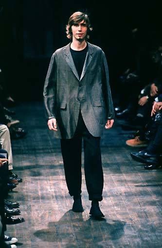 Yohji Yamamoto SS98 Yohji Yamamoto Pour Homme Oversized Silk Blazer Jacket Size US M / EU 48-50 / 2 - 2 Thumbnail
