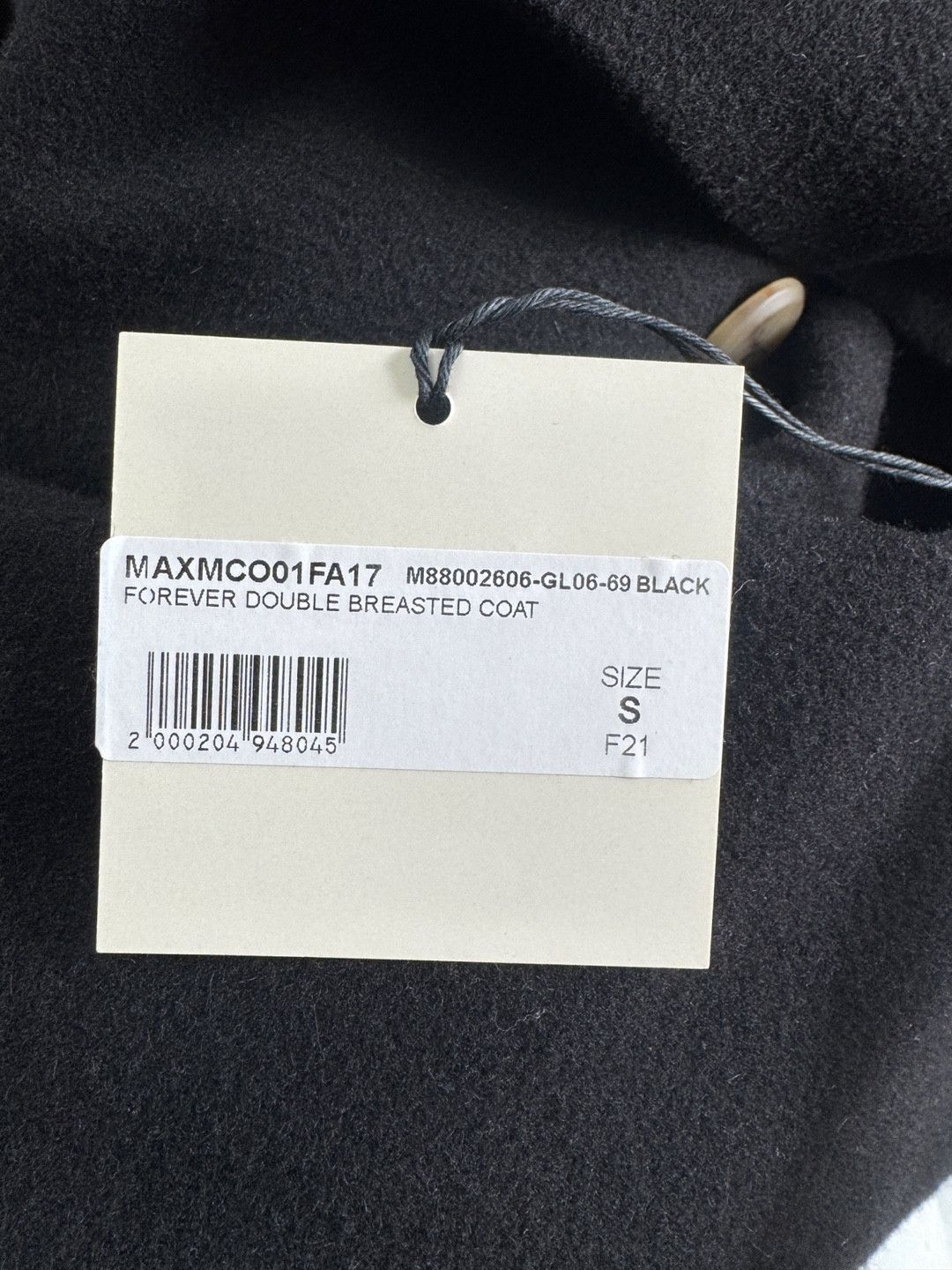 Magliano Magliano AW21 Forever Double Breasted Oversized Coat Black Size US S / EU 44-46 / 1 - 9 Thumbnail
