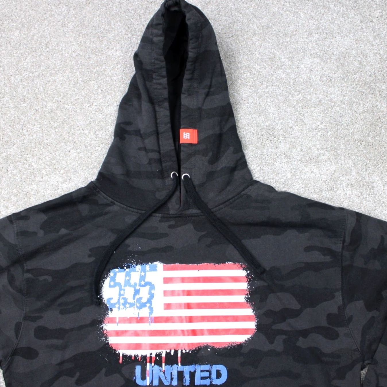 Vintage Triple 5 Hoodie Mens Large Black Camouflage Hooded Sweatshirt Nike? Size US L / EU 52-54 / 3 - 3 Thumbnail