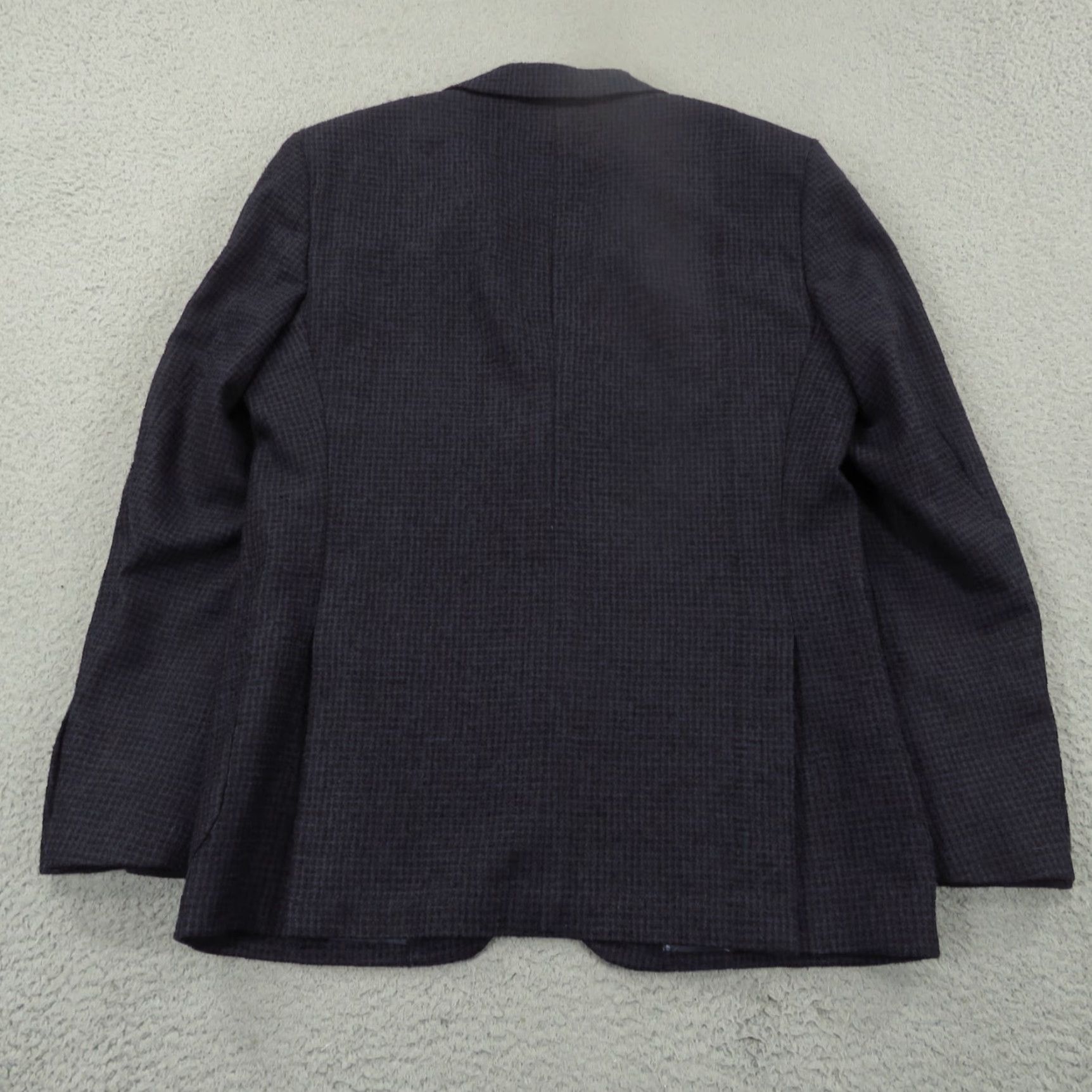 John Varvatos VINTAGE John Varvatos Blazer Men 40R Navy Wool Silk Cotton Chore Travel Bond Jacket USA Size 40R - 5 Thumbnail