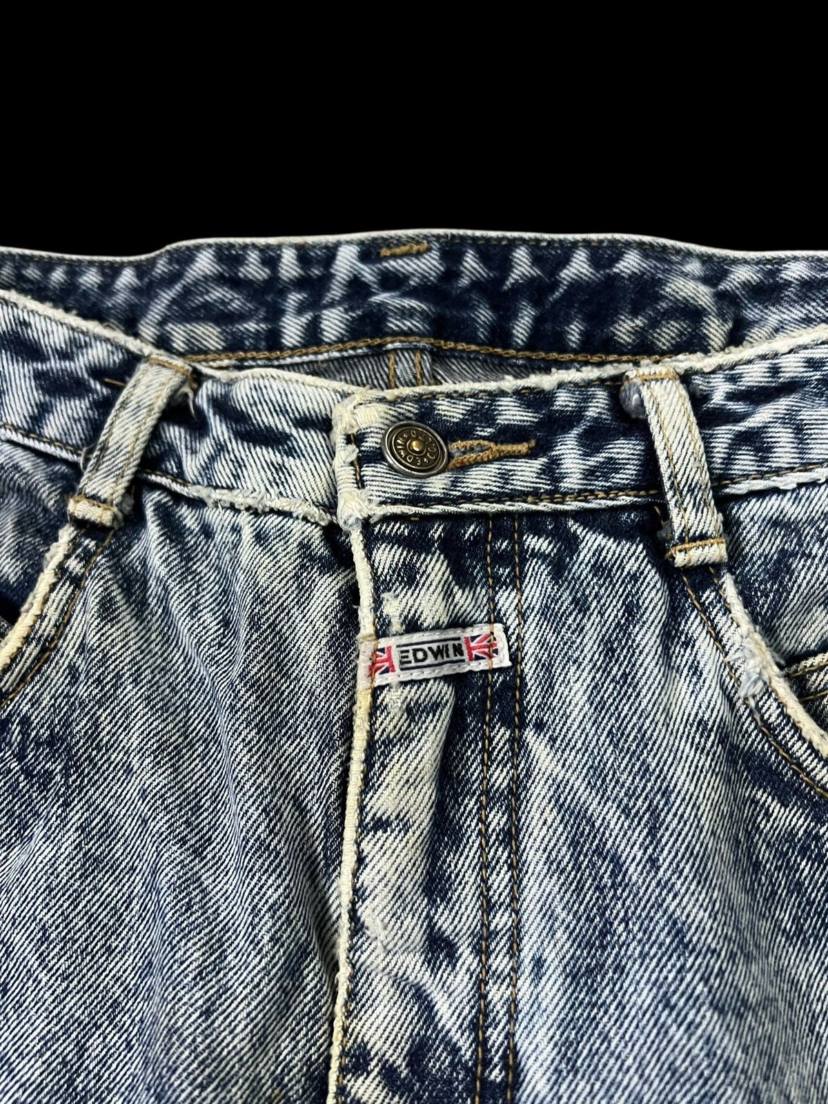 If Six Was Nine Vintage 80’s Edwin United Kingdom Acid Wash Carrot Pattern Size US 29 - 8 Thumbnail