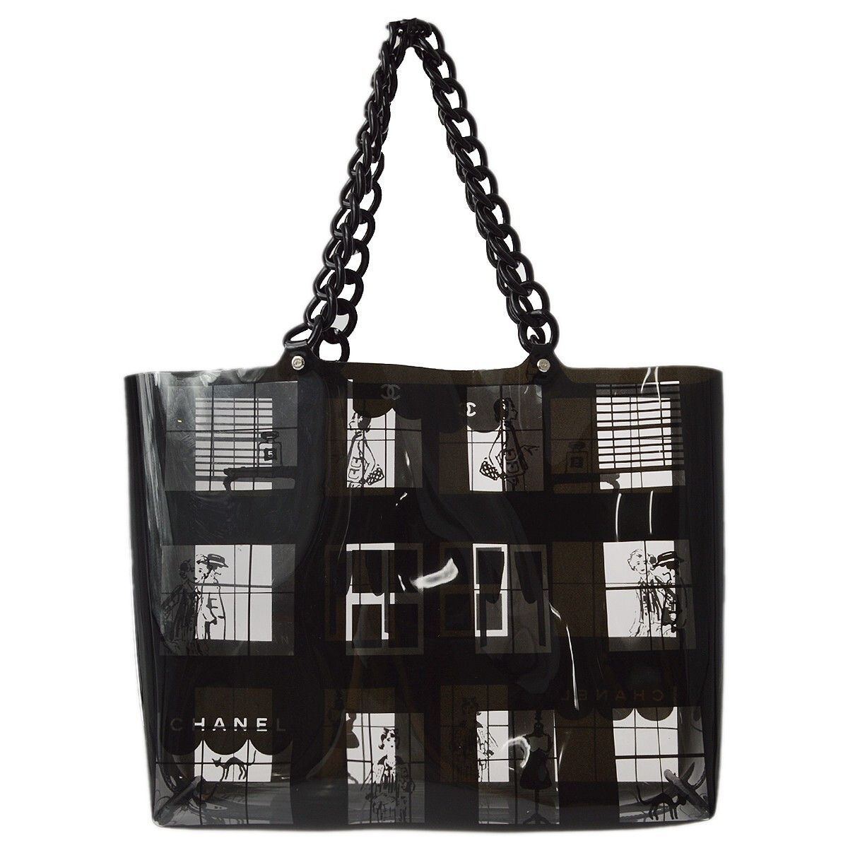 Chanel Chanel Coco Window Tote Printed Vinyl Size ONE SIZE - 1 Thumbnail