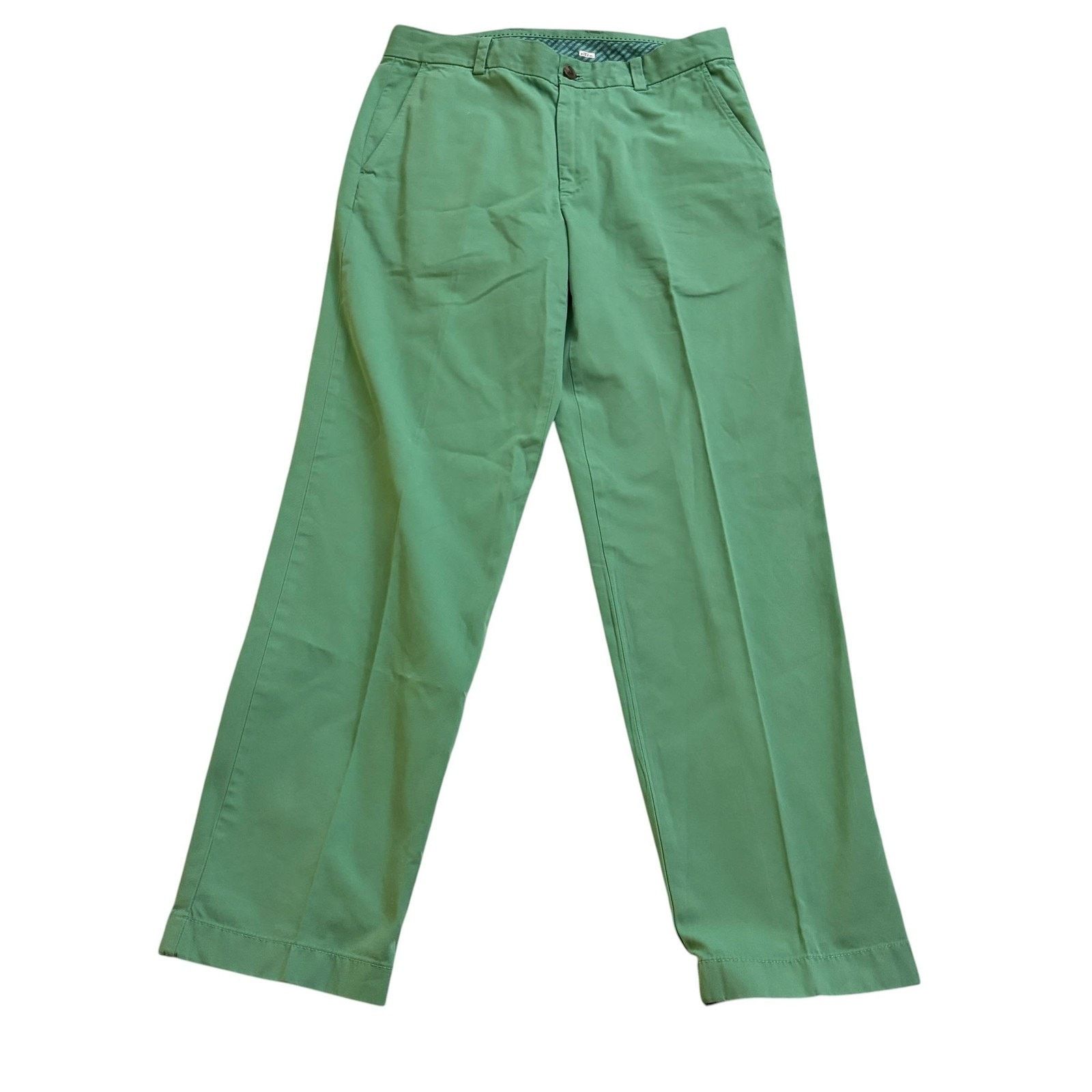 Brooks Brothers Brooks Brothers Chino Pants Mens 33x32 Clark Fit Green Size US 33 - 1 Thumbnail
