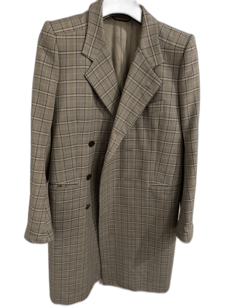 Balenciaga Balenciaga Checked Long Coat Size US L / EU 52-54 / 3 - 1 Thumbnail